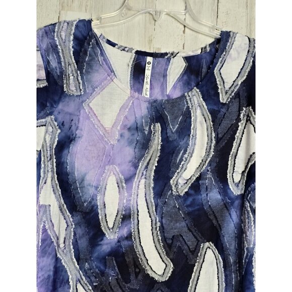 Leo & Nicole Textured Top 2X Short Sleeve Business Casual Church - Picture 2 of 8